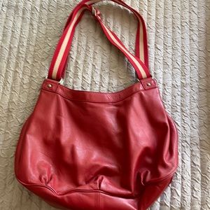Marc Jacobs red leather hobo